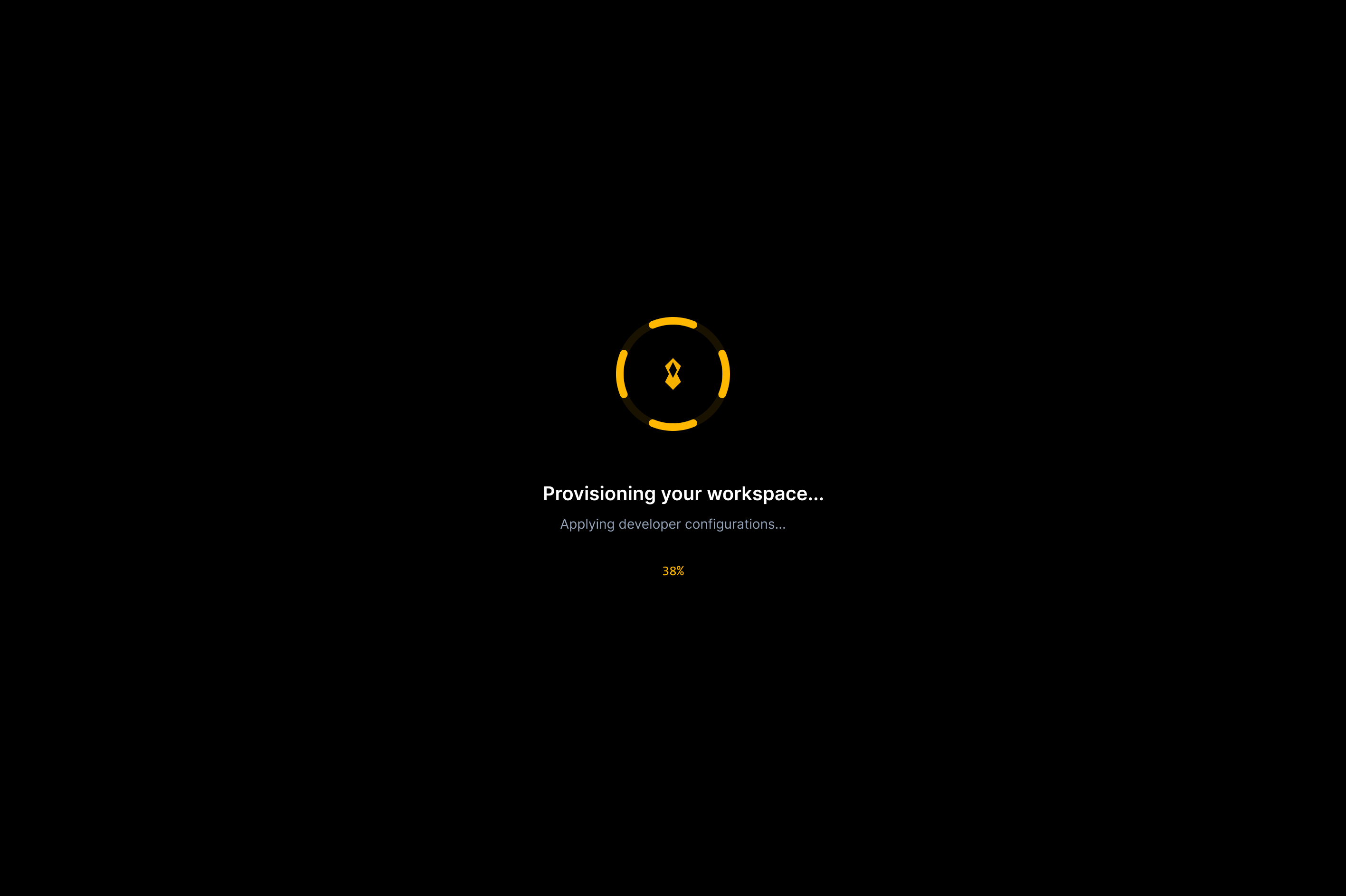 Setup Transition screen