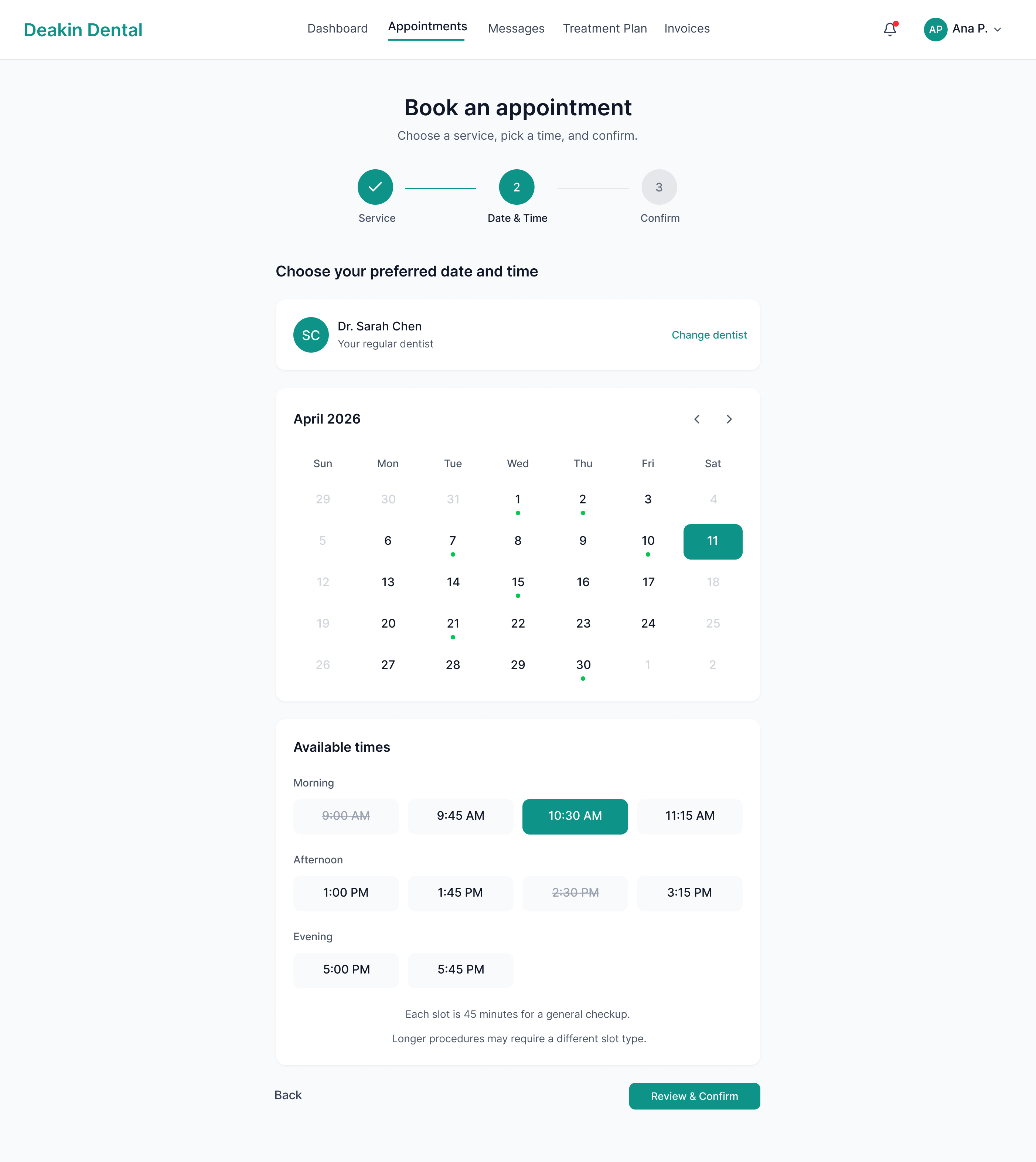 Screen 4: Date & Time Picker